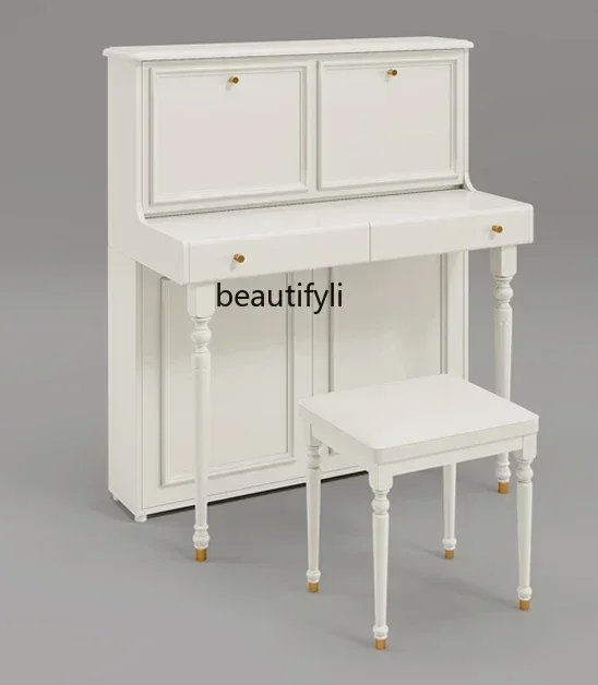 New style French cream style dresser, storage cabinet, integrated bedroom, simple and modern, makeup table
New style French cream style dresser, storage cabinet, integrated bedroom, simple and modern, makeup table