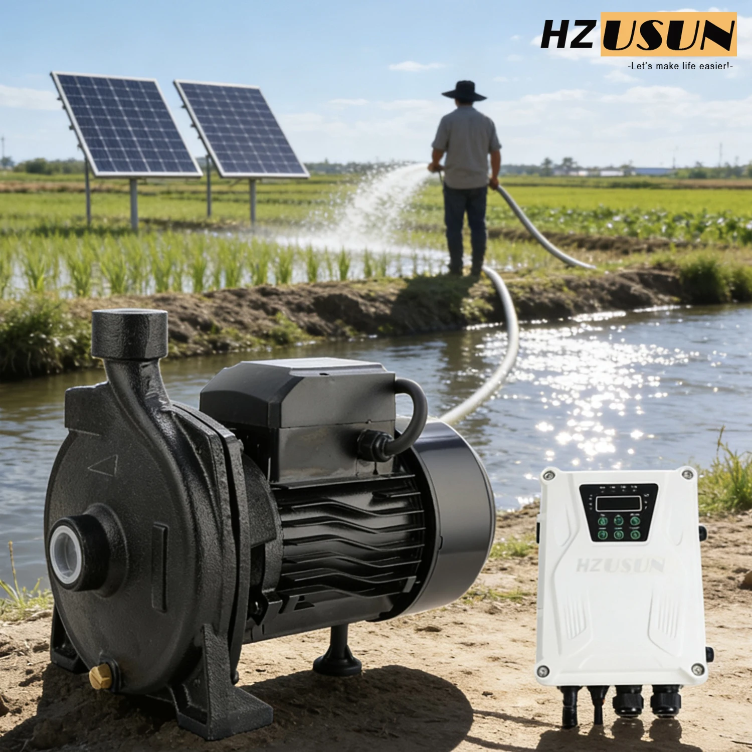 DC River Dam Water Pumping Machine for Farm Irrigation Hot Sales Solar Surface Centrifugal Water Pump
DC River Dam Water Pumping Machine for Farm Irrigation Hot Sales Solar Surface Centrifugal Water Pump