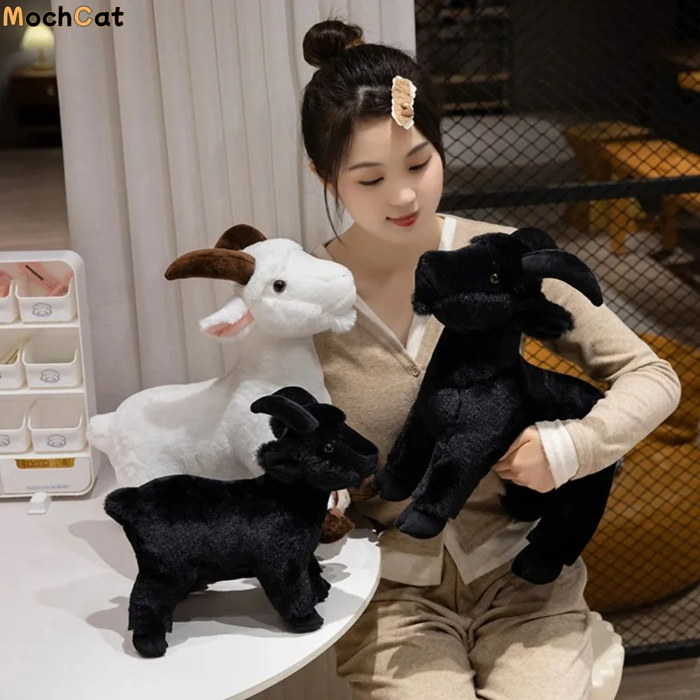 Doll Toys Cute Animal Baby Goat Plush Doll 30/40cm Fluffy Horned Sheep Plush Toys PP Cotton Lovely Easter Gifts
Doll Toys Cute Animal Baby Goat Plush Doll 30/40cm Fluffy Horned Sheep Plush Toys PP Cotton Lovely Easter Gifts