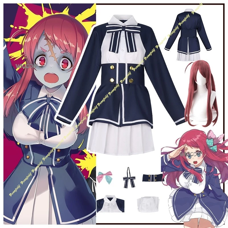 Костюмы для косплея Zombie Land, аниме Minamoto Sakura, парик для девочек, униформа, платье, синяя юбка, аксессуары для вечеринки, Рождества, Хэллоуина
Костюмы для косплея Zombie Land, аниме Minamoto Sakura, парик для девочек, униформа, платье, синяя юбка, аксессуары для вечеринки, Рождества, Хэллоуина