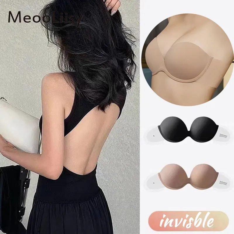 MeooLiisy Wedding Dress Invisible Silicone Bra Push Up Soft Underwire Strapless Underwear Beauty Back Nubra
MeooLiisy Wedding Dress Invisible Silicone Bra Push Up Soft Underwire Strapless Underwear Beauty Back Nubra