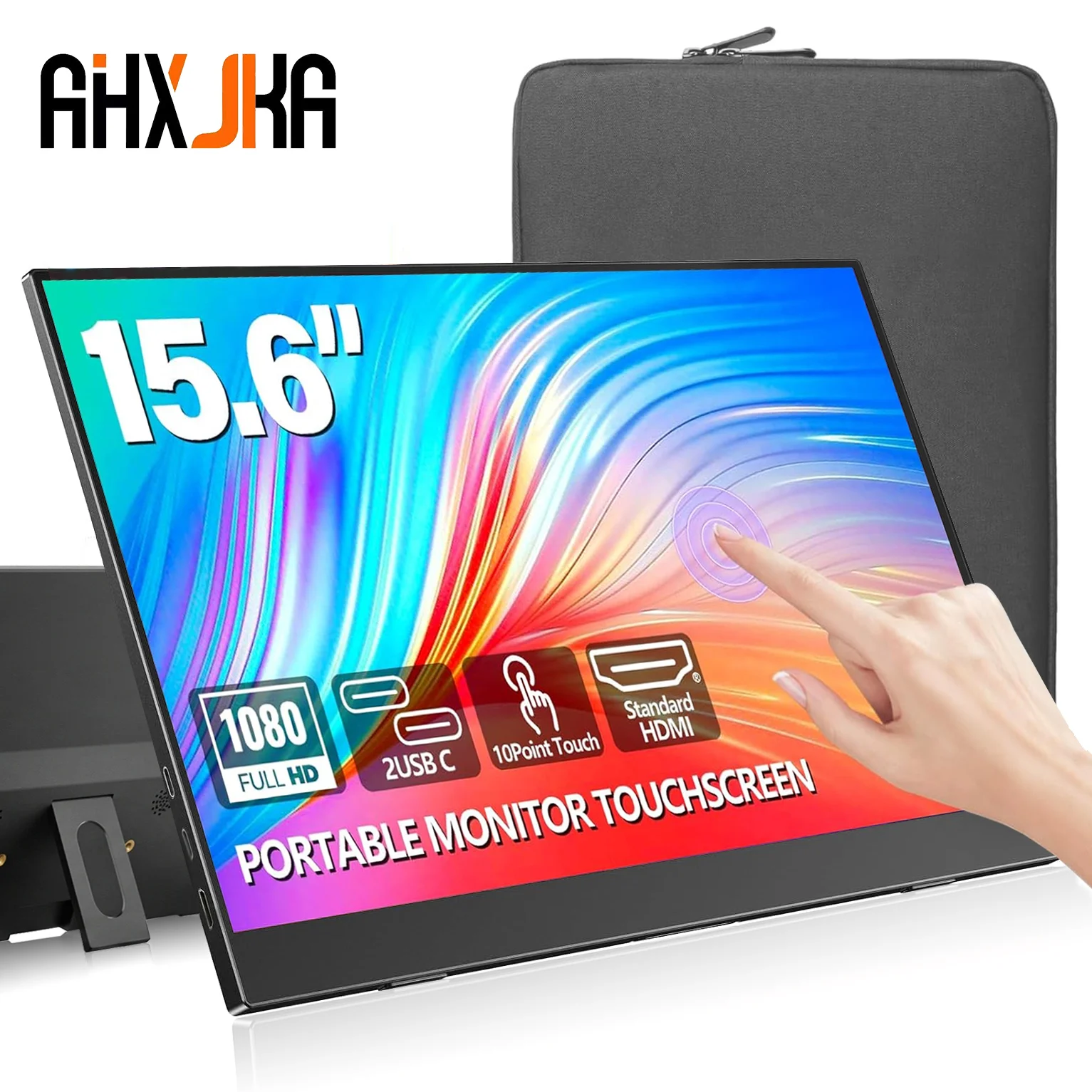 Портативный сенсорный монитор AHXJKA 15,6 дюйма, игровой экран FHD, дополнительный дисплей для компьютера, подставка с динамиками для XBox, PS4/5, Switch, ноутбуков
Портативный сенсорный монитор AHXJKA 15,6 дюйма, игровой экран FHD, дополнительный дисплей для компьютера, подставка с динамиками для XBox, PS4/5, Switch, ноутбуков