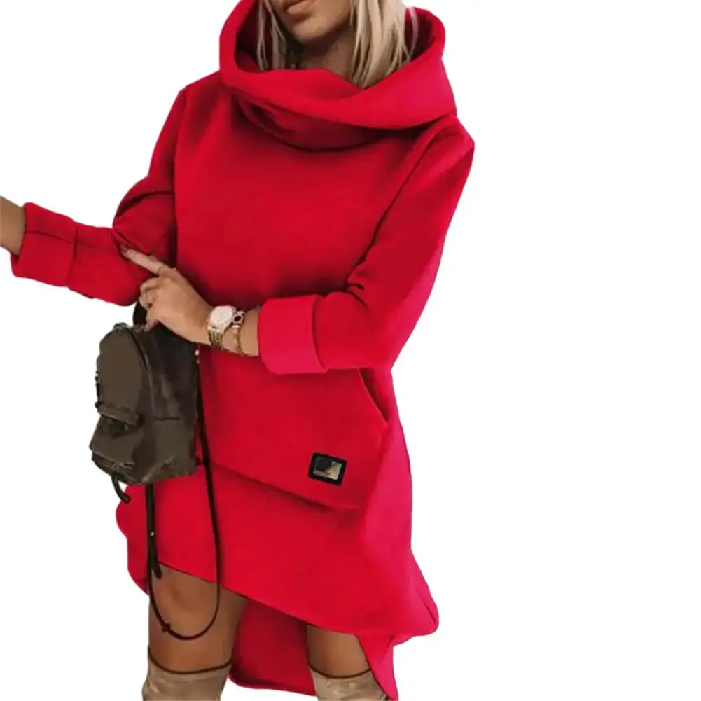 Y2K Stylish Women Autumn Hoodies High Neck Pullover Long Sleeve Pockets Winter Hooded Sweatshirt Dress Ladies Tops
Y2K Stylish Women Autumn Hoodies High Neck Pullover Long Sleeve Pockets Winter Hooded Sweatshirt Dress Ladies Tops