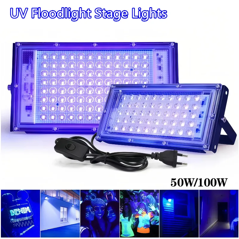 50W 100W Floodlight LED UV Black Lights Stage Blacklight Ultraviolet Flood Effect Light for Halloween Xmas Dance DJ Disco Party
50W 100W Floodlight LED UV Black Lights Stage Blacklight Ultraviolet Flood Effect Light for Halloween Xmas Dance DJ Disco Party