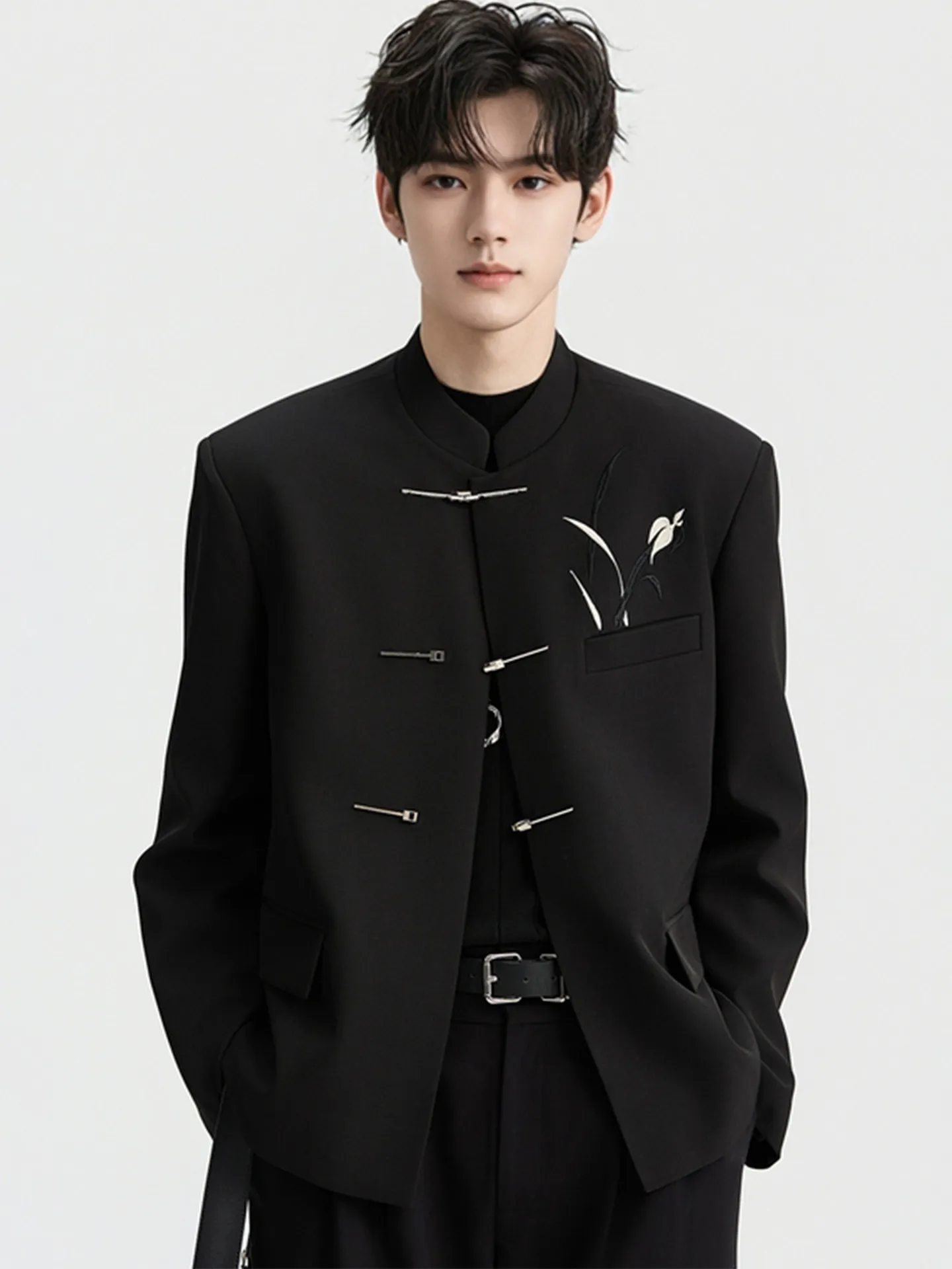 New Chinese Sle Embroidered Wedding Suit Top Men's Stand Collar Formal Wear Casual Spring Season Long Sve Youth
New Chinese Sle Embroidered Wedding Suit Top Men's Stand Collar Formal Wear Casual Spring Season Long Sve Youth