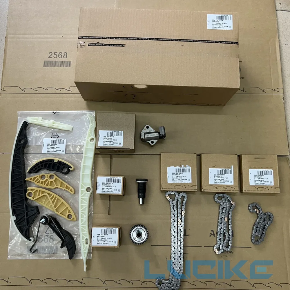 Genuine Made In Germany Updated For VW Jetta Golf MK5 MK6 Passat Audi Q5 tt A3 A4 A5 EA888 1.8T 2.0T 13Pcs Timing Chain Kit
Genuine Made In Germany Updated For VW Jetta Golf MK5 MK6 Passat Audi Q5 tt A3 A4 A5 EA888 1.8T 2.0T 13Pcs Timing Chain Kit