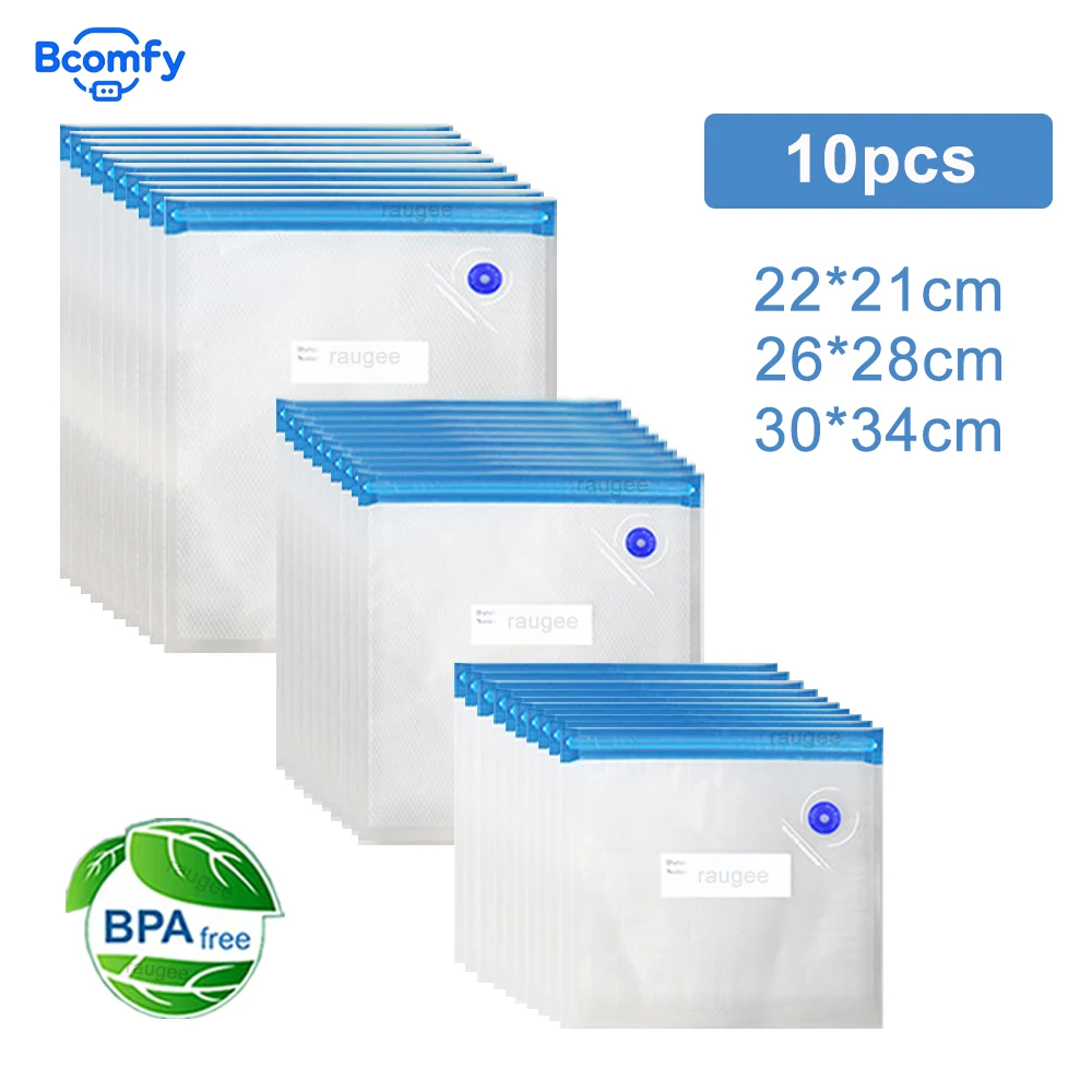 Food Vacuum Bags Reusable Vacuum Packaging Sealing Bags 10pcs Air Valve Bag BPA-Free Fresh Keeping Food Vacuum Storage Bags
Food Vacuum Bags Reusable Vacuum Packaging Sealing Bags 10pcs Air Valve Bag BPA-Free Fresh Keeping Food Vacuum Storage Bags
