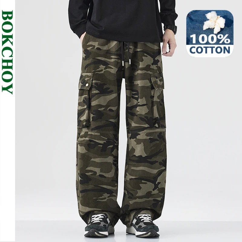 2025 Autumn New Casual Simple Soft 100% Cotton Straight Camouflage Pants for Men Clothing Drawstring Versatile Trousers LX5034
2025 Autumn New Casual Simple Soft 100% Cotton Straight Camouflage Pants for Men Clothing Drawstring Versatile Trousers LX5034