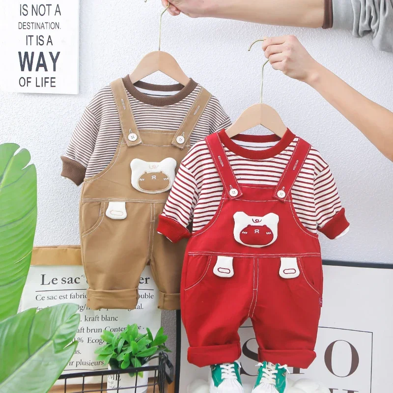 New Autumn Baby Boys Clothes Suit Children Striped T-Shirt Pants 2Pcs/Set Kids Clothing Infant Cotton Costume Toddler Tracksuits
New Autumn Baby Boys Clothes Suit Children Striped T-Shirt Pants 2Pcs/Set Kids Clothing Infant Cotton Costume Toddler Tracksuits