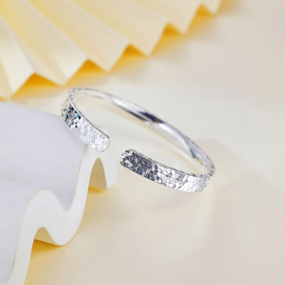 Buyee 925 Sterling Silver Female Simple Open Bangles Circle for Women Fashion Party Fine Jewelry Bangles Gift
Buyee 925 Sterling Silver Female Simple Open Bangles Circle for Women Fashion Party Fine Jewelry Bangles Gift