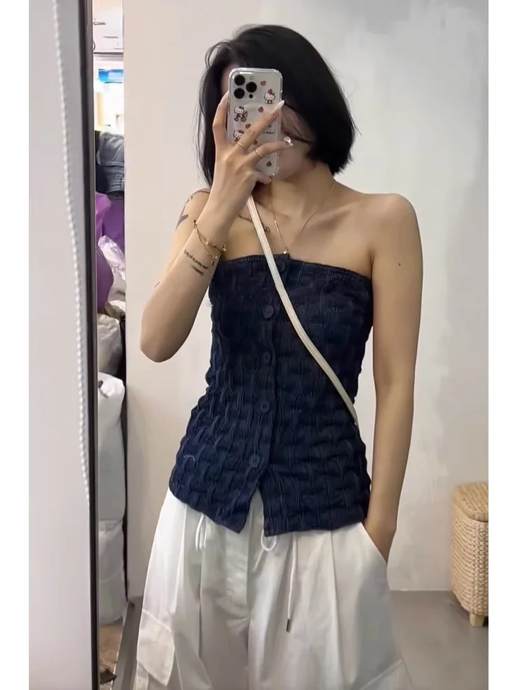 Корейский Sle Pure Desire, сексуальный топ без рукавов с ремешком, женский летний новый дизайн, утягивающий кардиган, топ Faionable Versa...
Корейский Sle Pure Desire, сексуальный топ без рукавов с ремешком, женский летний новый дизайн, утягивающий кардиган, топ Faionable Versa...