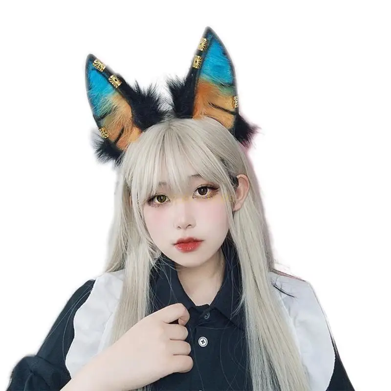 31BF Subcultures Plush Wolf Hairband with Metal Earring Woman Photography Hairband
31BF Subcultures Plush Wolf Hairband with Metal Earring Woman Photography Hairband