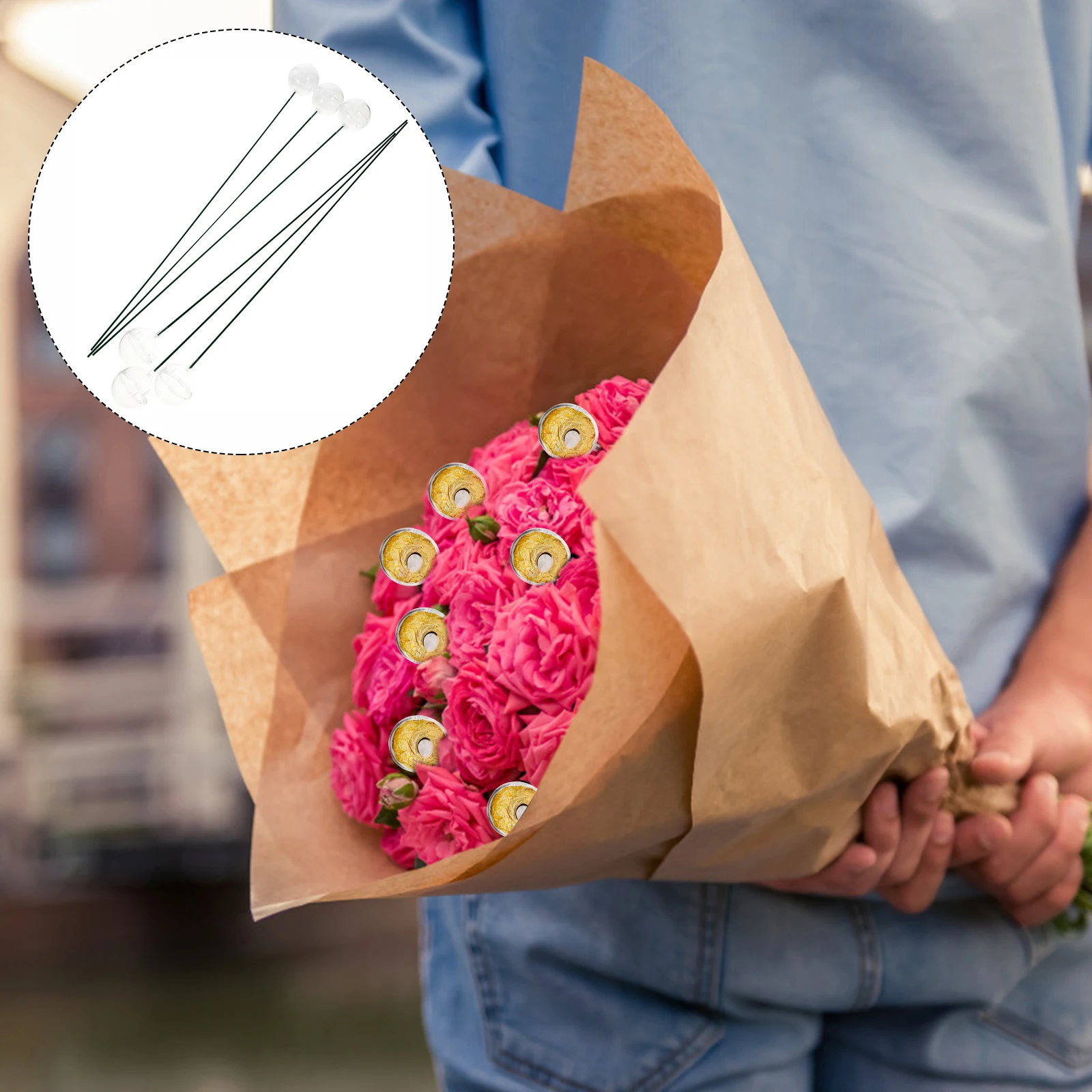 10 Sets Chocolate Packaging Bouquet Stem Holder Luxurious DIY Plastic Centerpiece
10 Sets Chocolate Packaging Bouquet Stem Holder Luxurious DIY Plastic Centerpiece