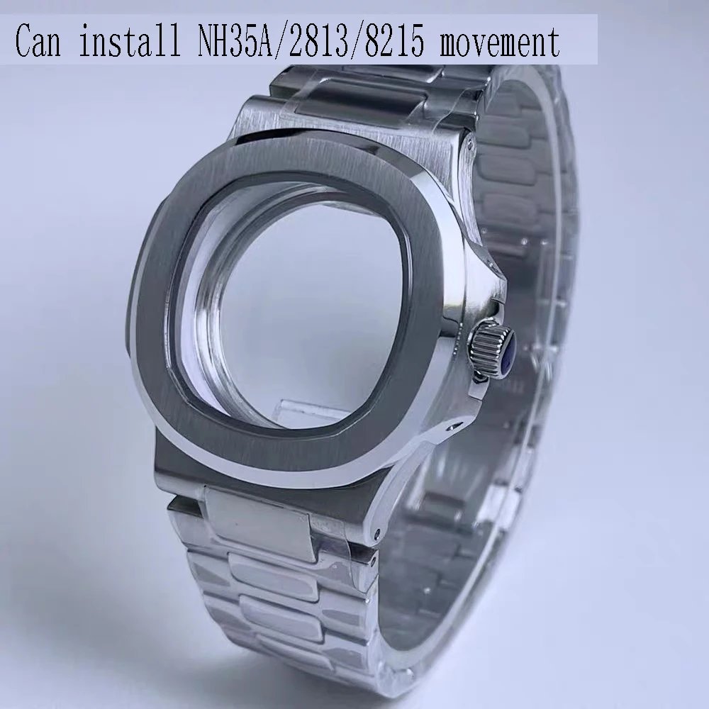 40mm Nautilus watch accessory steel strap and case, made of 914L high-quality steel, can be installed with NH35A/8215 movement.
40mm Nautilus watch accessory steel strap and case, made of 914L high-quality steel, can be installed with NH35A/8215 movement.