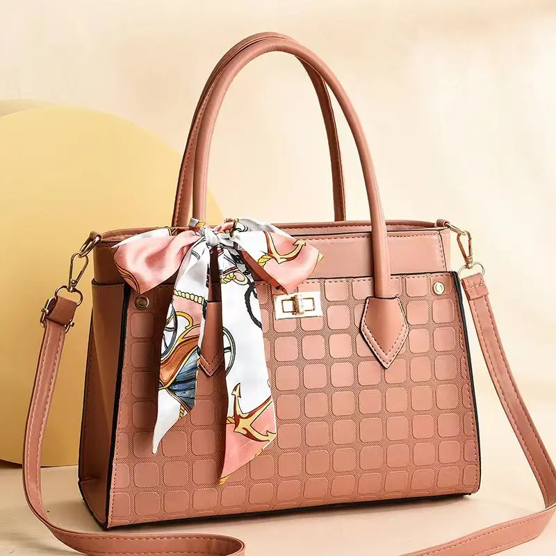 New Silk Scarf Square Embossed Large Capacity Solid Color Simple Versatile One Shoulder Crossbody Women's Bag Big Bag
New Silk Scarf Square Embossed Large Capacity Solid Color Simple Versatile One Shoulder Crossbody Women's Bag Big Bag