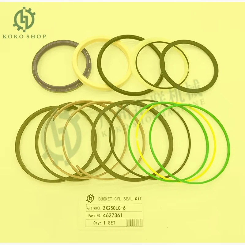 462361 4631062 4662069 Arm Boom Bucket Cylinder O-ring Seal Kit for ZX250lc-6 Excavator Kits
462361 4631062 4662069 Arm Boom Bucket Cylinder O-ring Seal Kit for ZX250lc-6 Excavator Kits