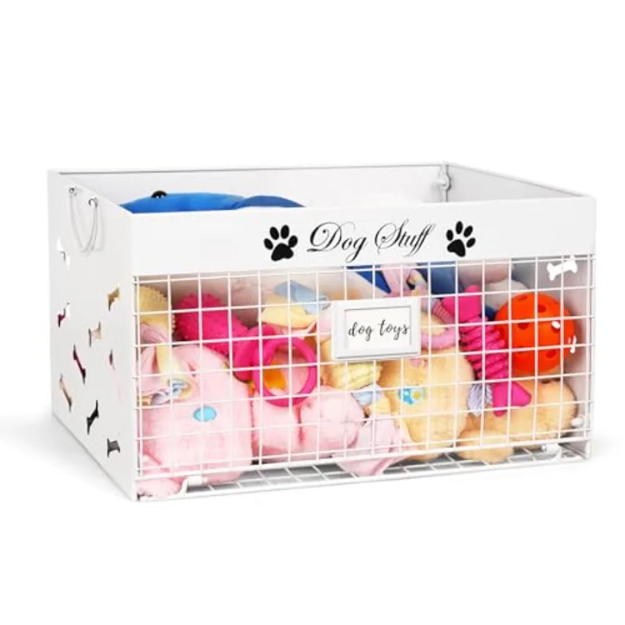 Dog Toy Basket - Large Dog Toy Box with Handles and Label Position Design for Living Room, Metal Dog Toy Bin Storage for Dogs C
Dog Toy Basket - Large Dog Toy Box with Handles and Label Position Design for Living Room, Metal Dog Toy Bin Storage for Dogs C