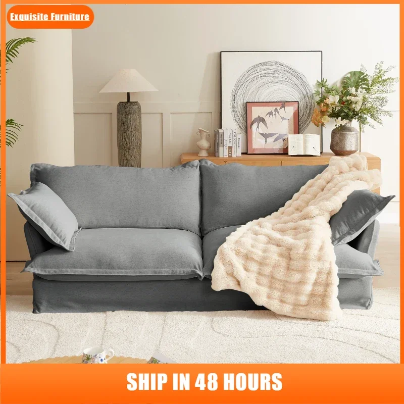Modern Comfy Upholstered 3 Seat Sofa Cloud Couch With Armrest Soft Pillows For Living Room Bedroom Apartment Office Furniture
Modern Comfy Upholstered 3 Seat Sofa Cloud Couch With Armrest Soft Pillows For Living Room Bedroom Apartment Office Furniture