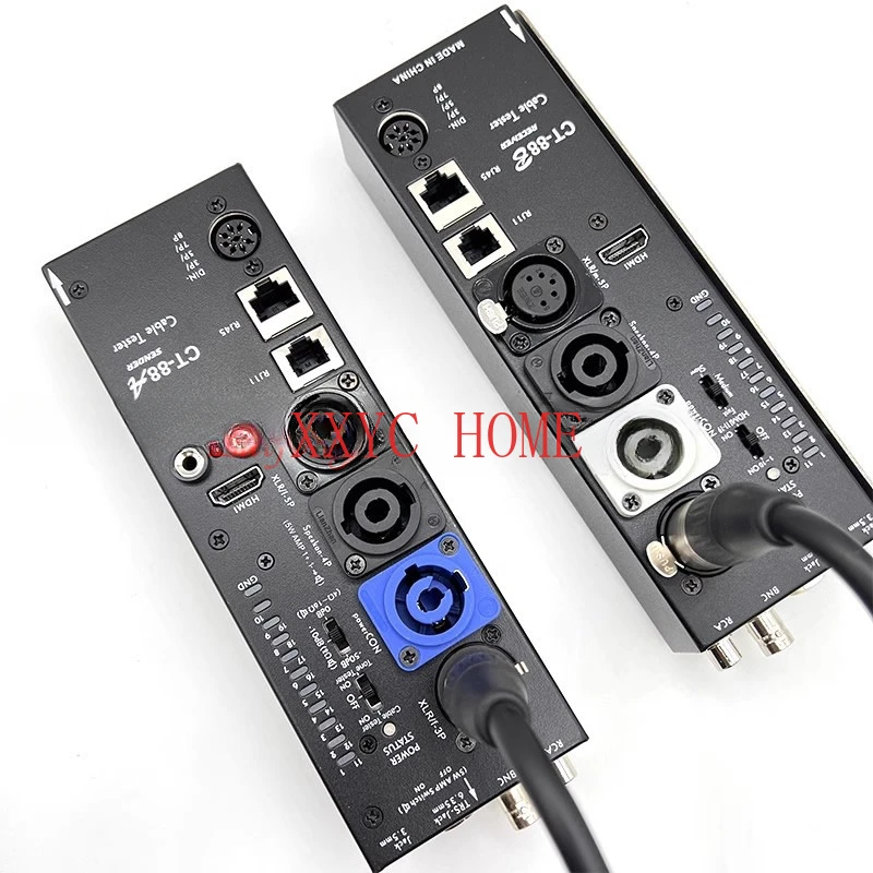 CT-88 separate multi-function line tester, XLR signal line tester, HDMI automatic audio side line tester, can measure 16 types
CT-88 separate multi-function line tester, XLR signal line tester, HDMI automatic audio side line tester, can measure 16 types