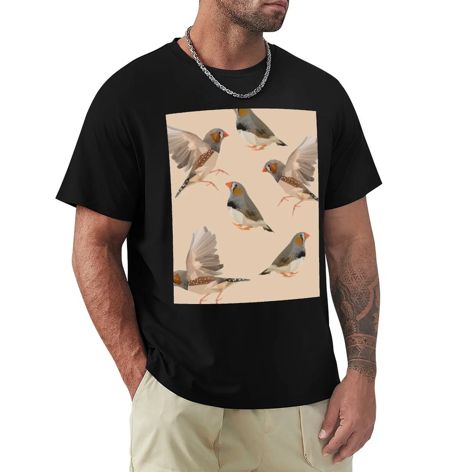 Zebra Finch Design T-Shirt Active Sports Short Sleeve Cotton Shirt
Zebra Finch Design T-Shirt Active Sports Short Sleeve Cotton Shirt