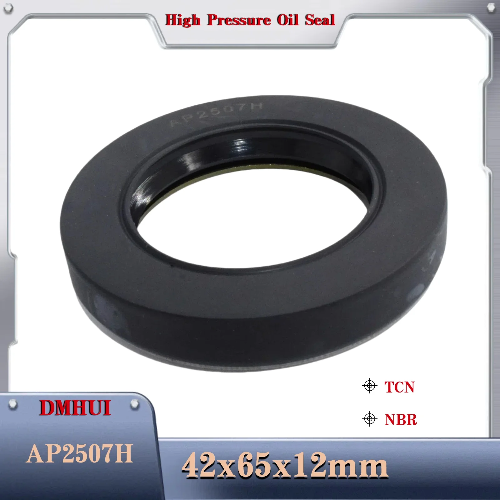 42x65x12mm/TCN/NBR For AP2057G High pressure oil seal ,Used in Hydraulic Pump/Motor Rotary Shaft Seal
42x65x12mm/TCN/NBR For AP2057G High pressure oil seal ,Used in Hydraulic Pump/Motor Rotary Shaft Seal