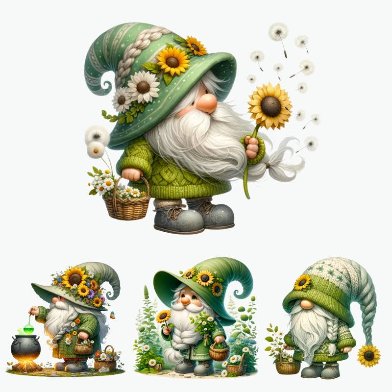 2PCS Gnome Garden Sunflower Hat Basket Heat Transfer Sticker dtf transfers prints Iron On Transfer Patches For Clothes T-shirt
2PCS Gnome Garden Sunflower Hat Basket Heat Transfer Sticker dtf transfers prints Iron On Transfer Patches For Clothes T-shirt