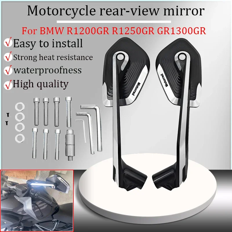 Suitable for BMW R1300GS S1000XR F900R G310GS R1200GS R1250GS motorcycle high-quality aluminum alloy adjustable rearview mirror
Suitable for BMW R1300GS S1000XR F900R G310GS R1200GS R1250GS motorcycle high-quality aluminum alloy adjustable rearview mirror