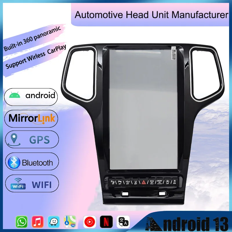 Android 13 Car Radio Multimedia Player For Jeep Grand Cherokee WK2 2014 - 2021 Touch Screen GPS Navigation Auto Stereo Head Unit
Android 13 Car Radio Multimedia Player For Jeep Grand Cherokee WK2 2014 - 2021 Touch Screen GPS Navigation Auto Stereo Head Unit