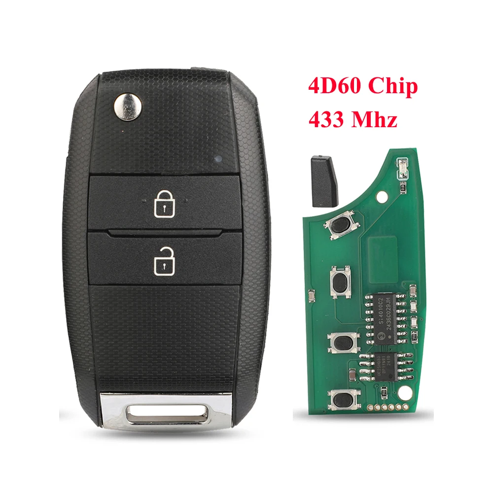 Новый дистанционный ключ для автомобиля Jingyuqin 433 МГц с чипом 4D60 для Kia Picanto 2015, полностью складной, DD2TX1307-TA
Новый дистанционный ключ для автомобиля Jingyuqin 433 МГц с чипом 4D60 для Kia Picanto 2015, полностью складной, DD2TX1307-TA