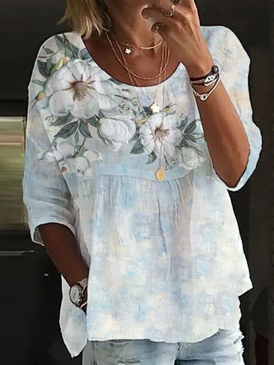 Элегантная свободная блузка женская с круглым вырезом повседневная женская рубашка темпераментная женская рубашка выходного дня топ
Элегантная свободная блузка женская с круглым вырезом повседневная женская рубашка темпераментная женская рубашка выходного дня топ