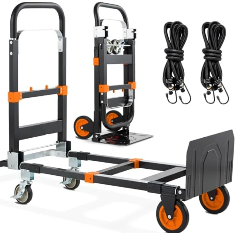 3-in-1 Folding Hand Truck 600Lbs Heavy Duty Convertible Dolly with Retractable Handle and 4 Rubber Wheels for Office Home Wareh
3-in-1 Folding Hand Truck 600Lbs Heavy Duty Convertible Dolly with Retractable Handle and 4 Rubber Wheels for Office Home Wareh