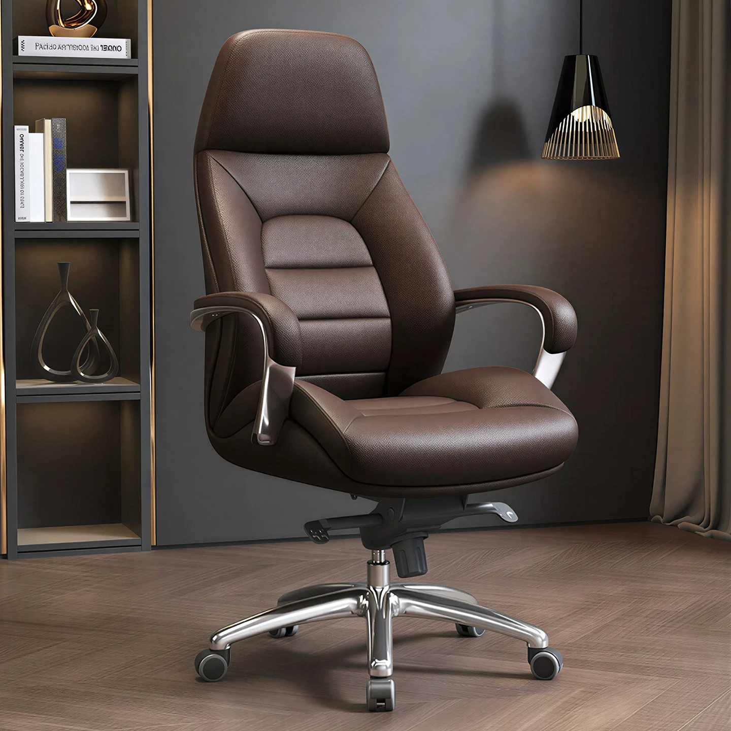 #¥ High-backLeather Material Executive Office Chair Swivels 360 Degrees Adjustable Height Tilting Function Ergonomic Office
#¥ High-backLeather Material Executive Office Chair Swivels 360 Degrees Adjustable Height Tilting Function Ergonomic Office