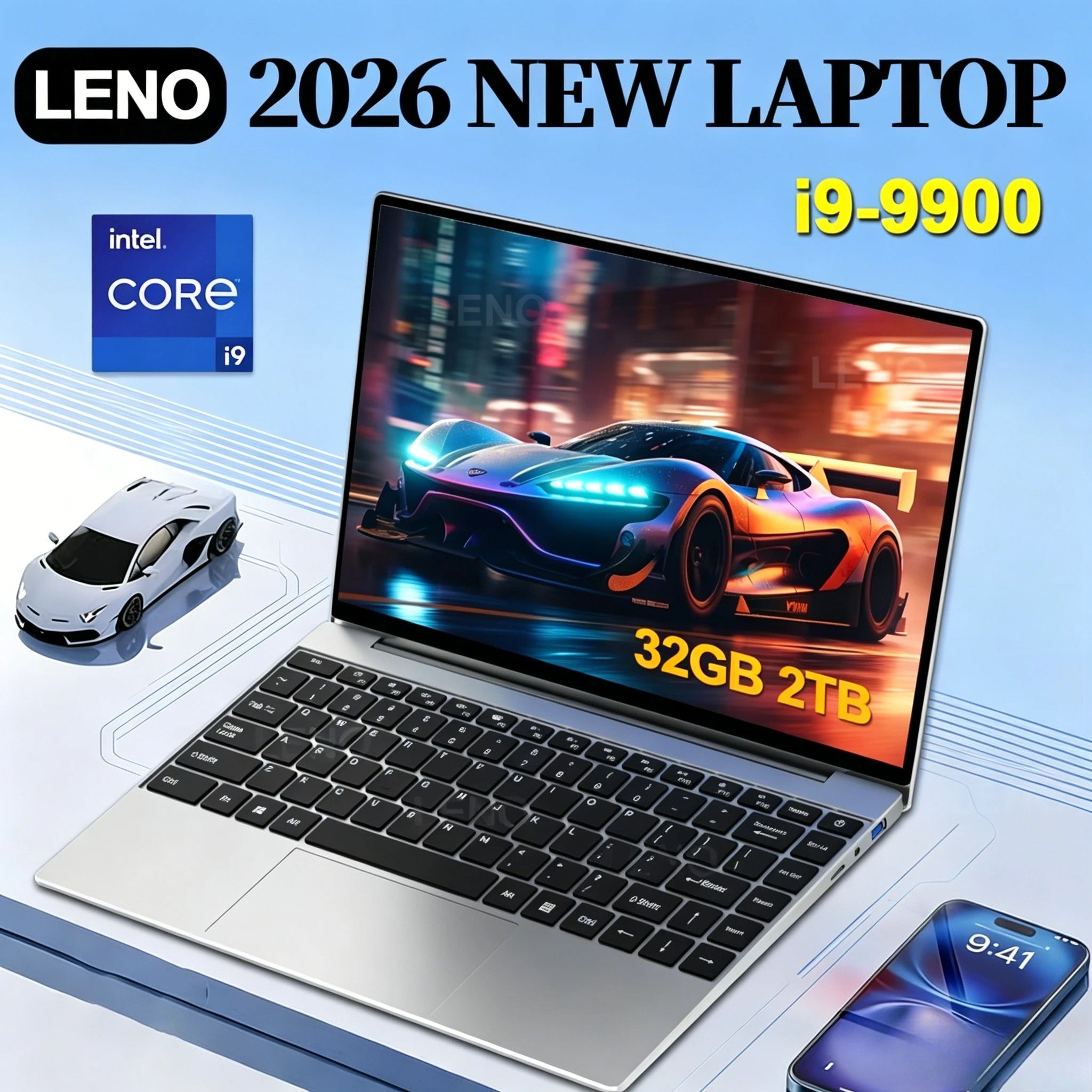 2026 LENO 14.1" Laptop Intel Core i9-9900 32GB 2TB Gaming Computer PC Windows11 Gamer office Ultra Slim Notebook 1920*1080
2026 LENO 14.1" Laptop Intel Core i9-9900 32GB 2TB Gaming Computer PC Windows11 Gamer office Ultra Slim Notebook 1920*1080