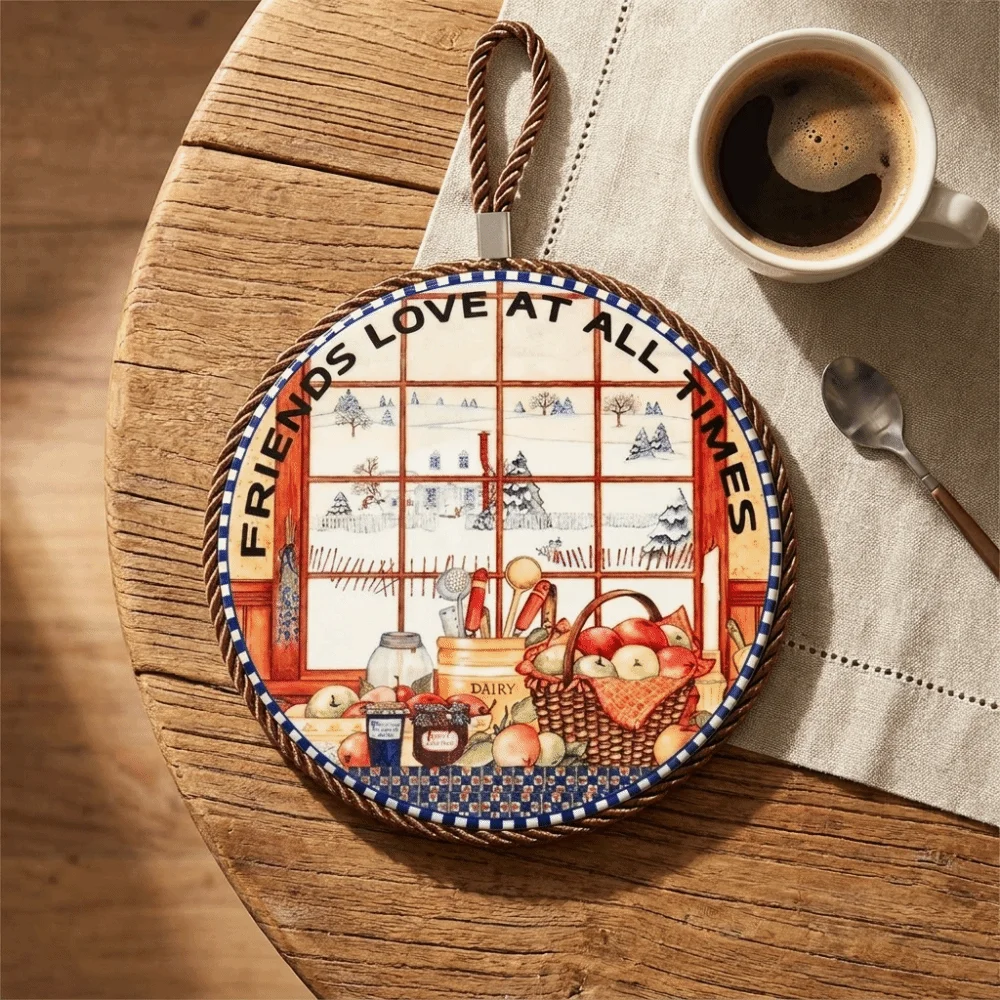 European Style Ceramic Round Pad Heat Insulation Placemat Anti Scalding TeaPad Non Slip Table Mat for Kitchen Dining Table Decor
European Style Ceramic Round Pad Heat Insulation Placemat Anti Scalding TeaPad Non Slip Table Mat for Kitchen Dining Table Decor