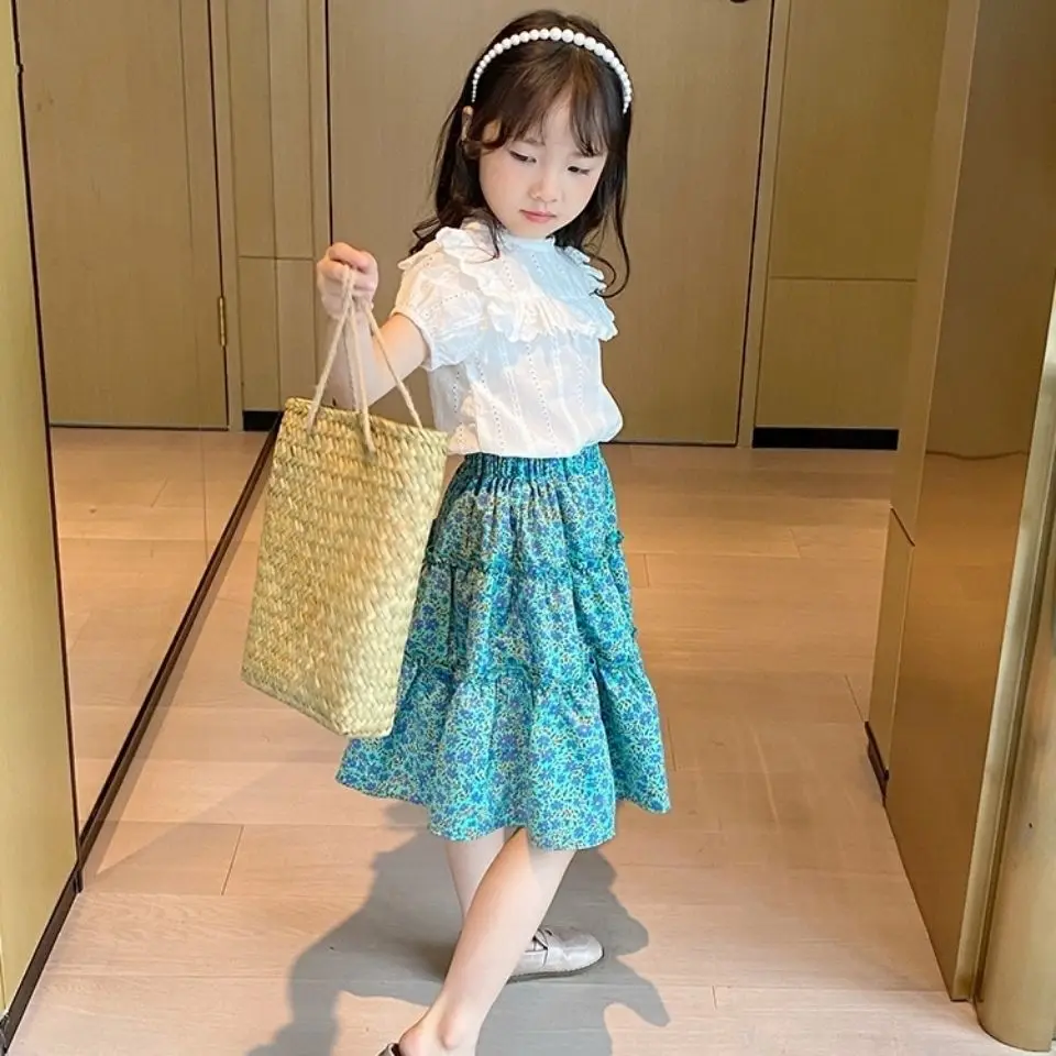 Korean Style New Summer Spring Baby Girls Tutu Skirts Toddlers Kids Princess Chic Floral A-line Princess Dress+White Shirt 2PCS
Korean Style New Summer Spring Baby Girls Tutu Skirts Toddlers Kids Princess Chic Floral A-line Princess Dress+White Shirt 2PCS