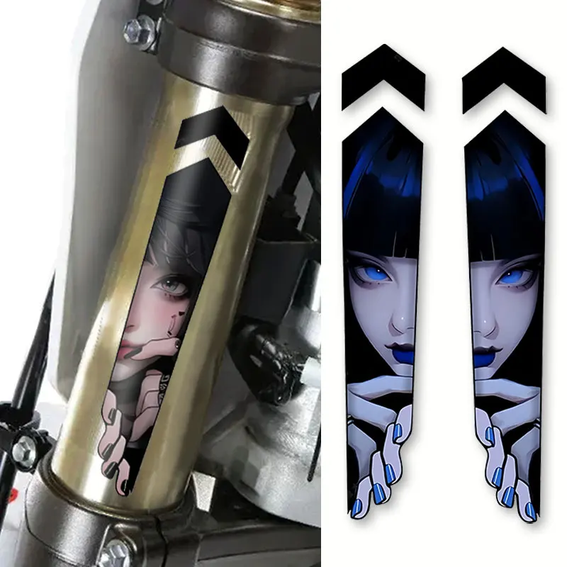 2pcs Anime Style Girl Face Stickers, Waterproof Vinyl Decals for Motorcycle Fork Suspension
2pcs Anime Style Girl Face Stickers, Waterproof Vinyl Decals for Motorcycle Fork Suspension