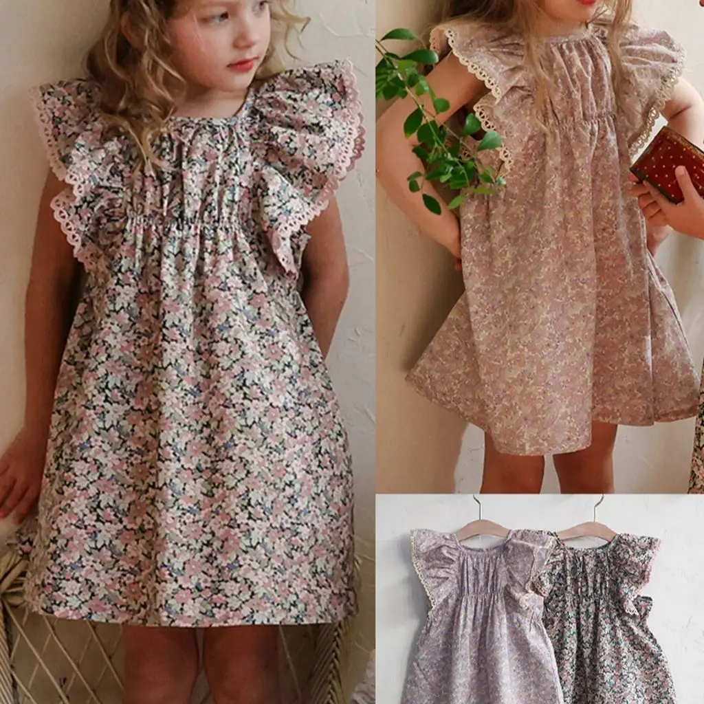 Korean Summer 2026 Children's Girl's Fashion Sweet Floral Print Sleeveless Vest Dress Kids' Clothing Trendy Mini Dress
Korean Summer 2026 Children's Girl's Fashion Sweet Floral Print Sleeveless Vest Dress Kids' Clothing Trendy Mini Dress
