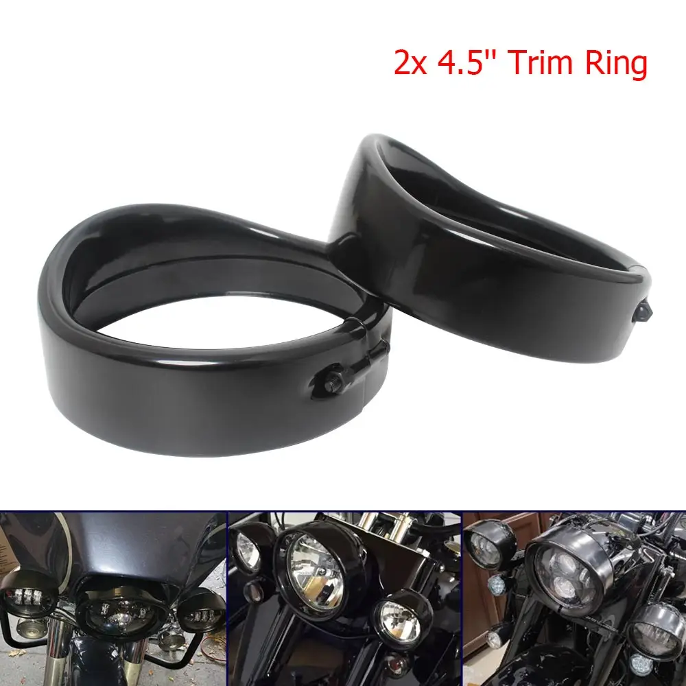 Motorcycle Accessories A Pair 4.5" Passing Lights Lamps Trim Ring Bezel Visor Cover Metal For Harley Street Glide Special FLHXS
Motorcycle Accessories A Pair 4.5" Passing Lights Lamps Trim Ring Bezel Visor Cover Metal For Harley Street Glide Special FLHXS