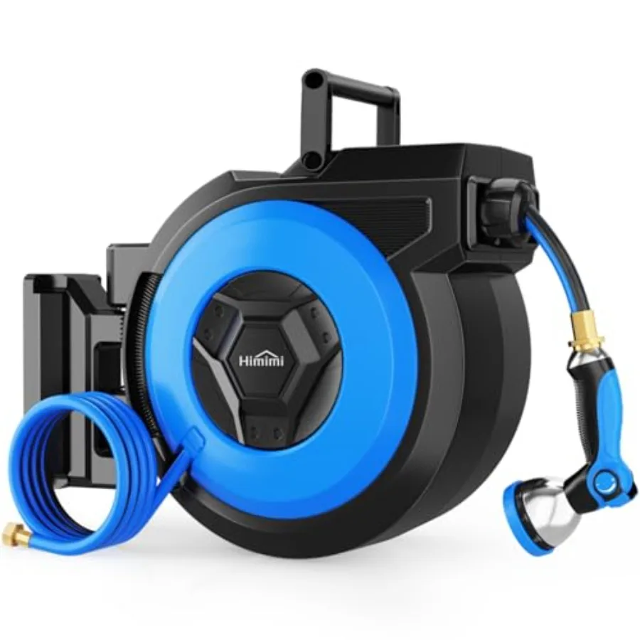 Автоматическая выдвижная катушка для садового шланга 5/8 x 90 футов, настенное крепление с 10-функциональной насадкой-распылителем для наружного двора, патио и сада
Автоматическая выдвижная катушка для садового шланга 5/8 x 90 футов, настенное крепление с 10-функциональной насадкой-распылителем для наружного двора, патио и сада