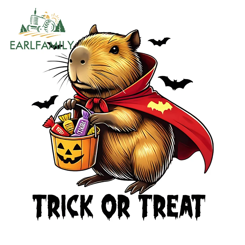 EARLFAMILY 13cm × 12.1cm Cute Capybara Halloween Car Stickers Trick Or Treat Graffiti Decals Vinyl Car Windshield Decoration
EARLFAMILY 13cm × 12.1cm Cute Capybara Halloween Car Stickers Trick Or Treat Graffiti Decals Vinyl Car Windshield Decoration