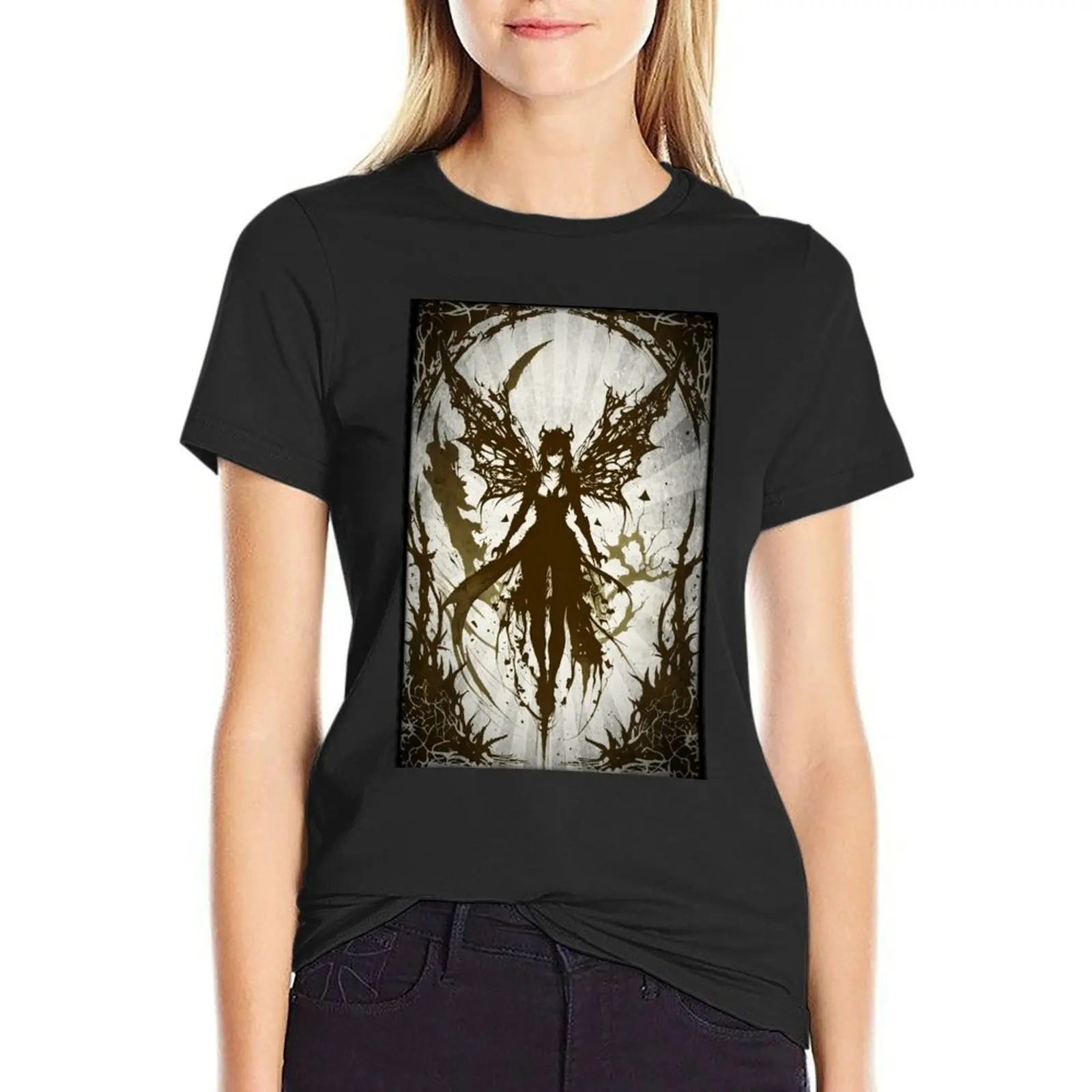 Dark Fairy T-Shirt summer tops sublime Female clothing plain t shirts for Women
Dark Fairy T-Shirt summer tops sublime Female clothing plain t shirts for Women