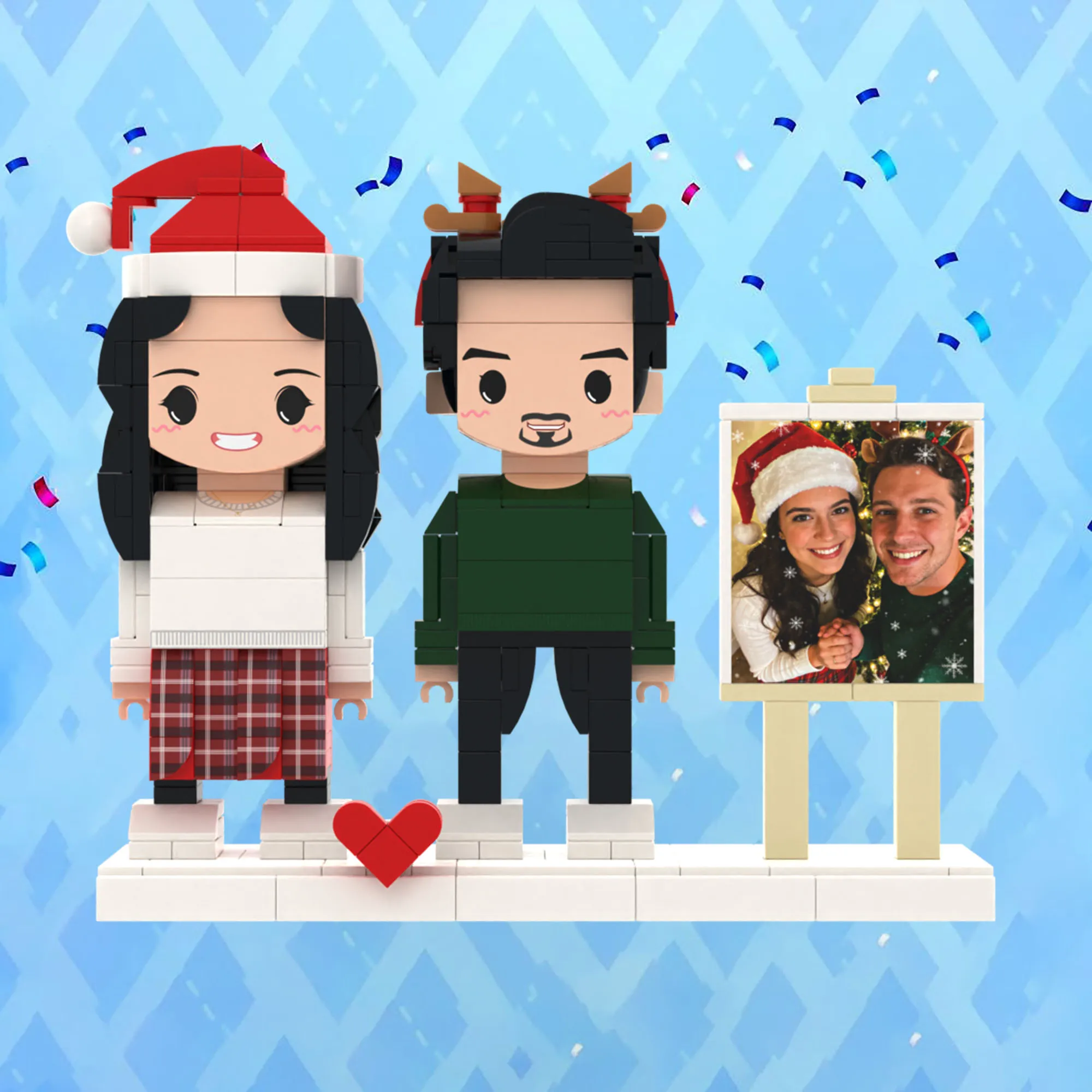 My Custom Brickfigures Character Two People Photo Small Particle Building Blocks Customization, Beautiful Festival Ornament Gift
My Custom Brickfigures Character Two People Photo Small Particle Building Blocks Customization, Beautiful Festival Ornament Gift