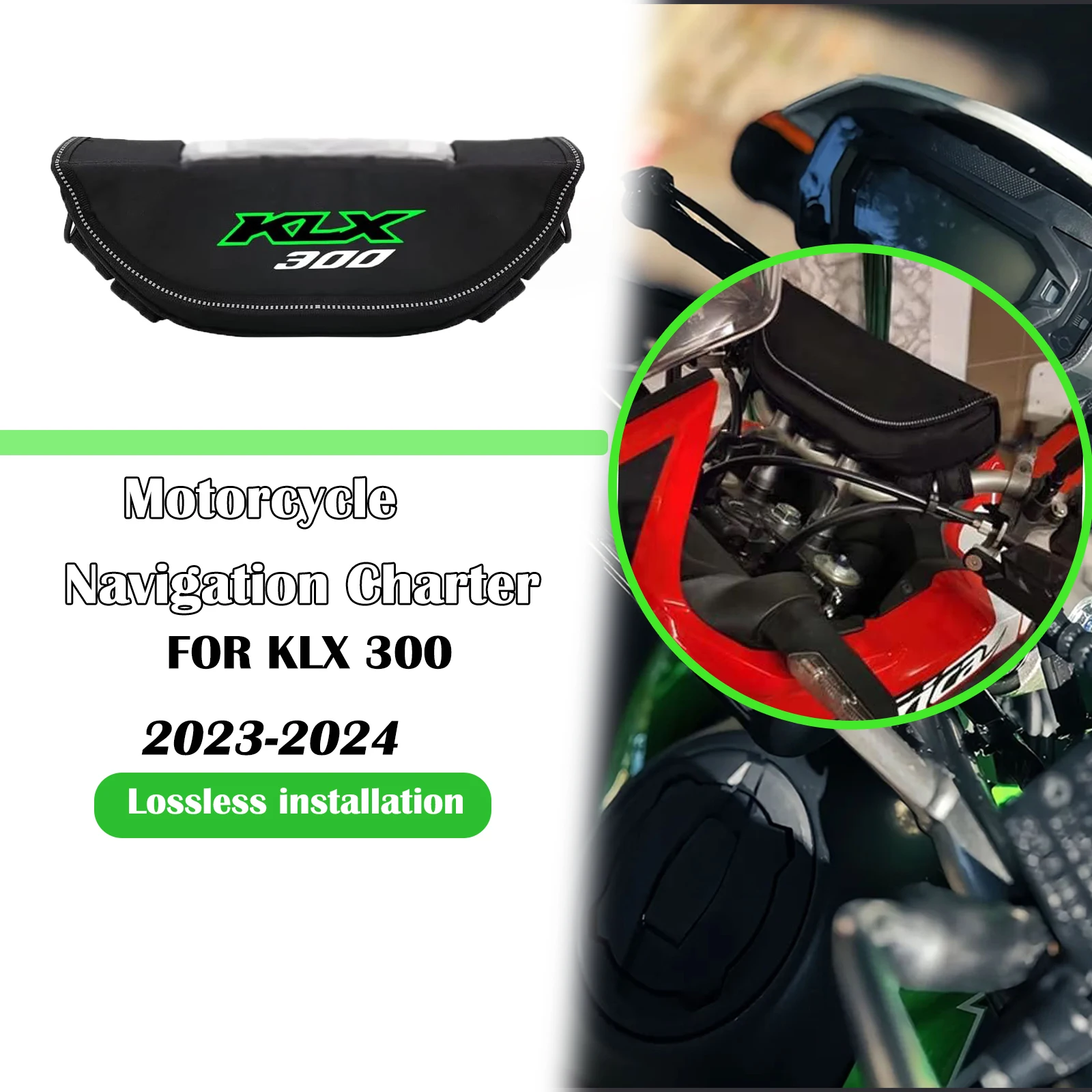 For Kawasaki KLX300 2023 2024 Motorcycle handlebar storage bag travel set waterproof dustproof navigation bag handlebar bag
For Kawasaki KLX300 2023 2024 Motorcycle handlebar storage bag travel set waterproof dustproof navigation bag handlebar bag