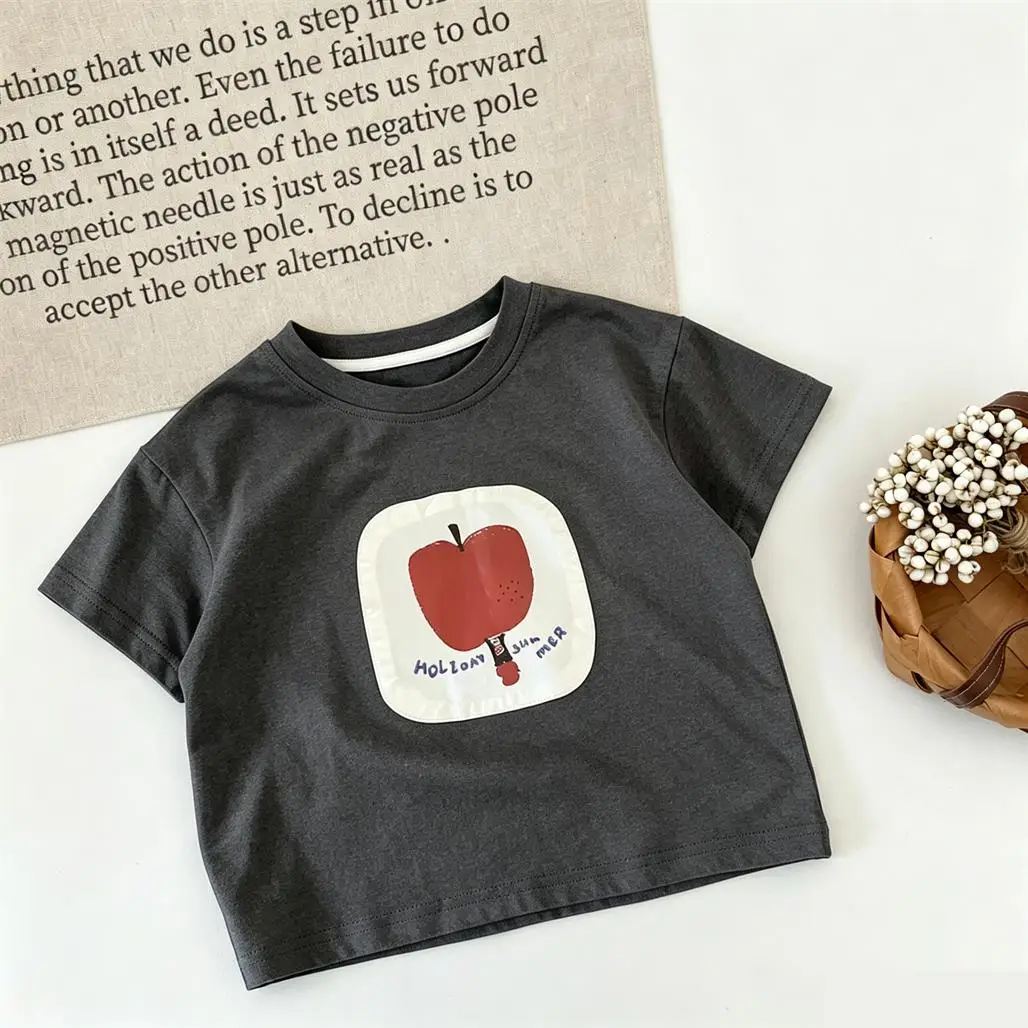 Boys And Girls Short-sleeved Tops Summer Clothing 1-7Age Child Simple All-match Base Shirt Toddler Cute Pure Cotton Clothing
Boys And Girls Short-sleeved Tops Summer Clothing 1-7Age Child Simple All-match Base Shirt Toddler Cute Pure Cotton Clothing