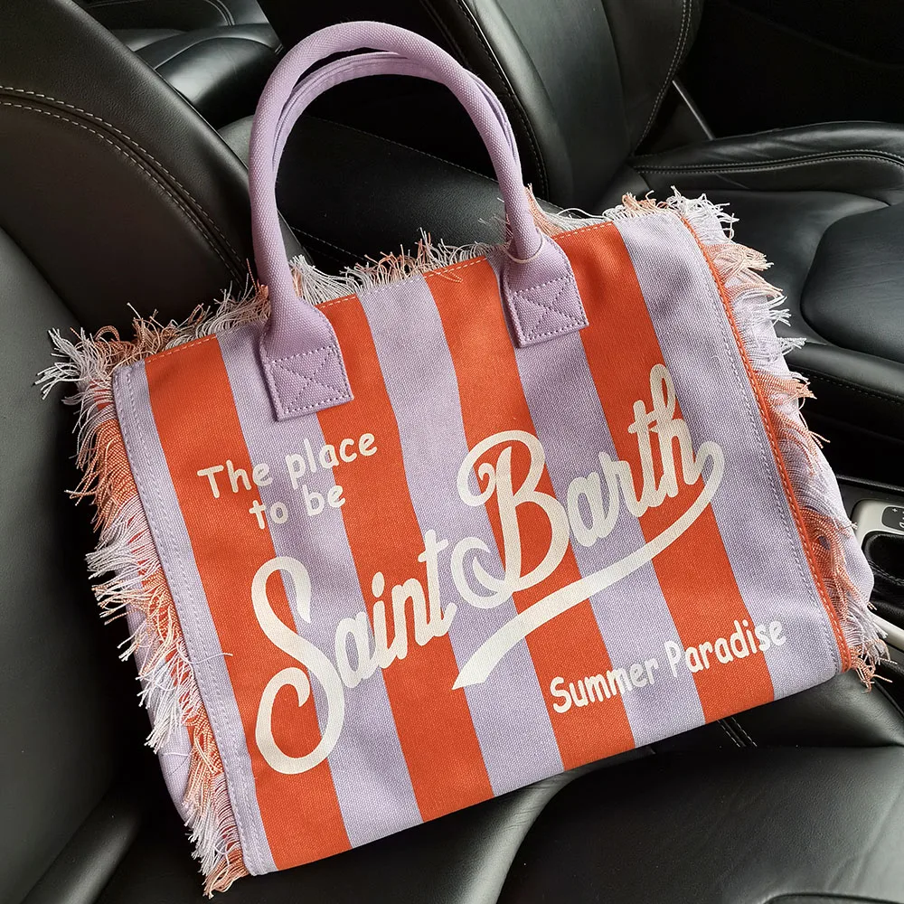 European and American Fashion Women's Bag Summer Leisure Travel Beach Bag Large Capacity Handbag Handmade Tassel Denim Striped
European and American Fashion Women's Bag Summer Leisure Travel Beach Bag Large Capacity Handbag Handmade Tassel Denim Striped