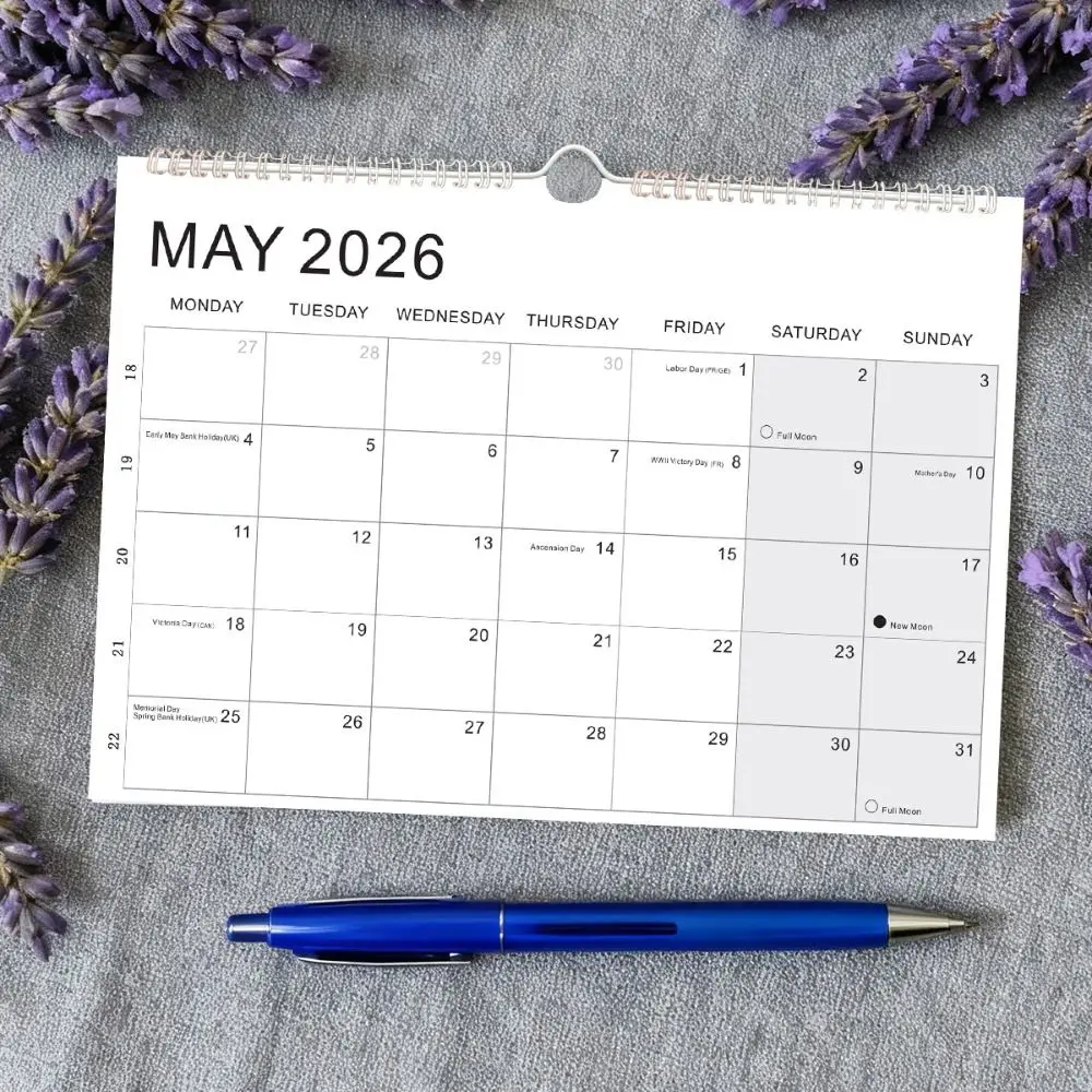 Новый выпуск: январь 2026 г. - июнь. Календарь на 2027-2026 годы из плотной бумаги с крючком для подвешивания, с отмечением праздников, цветной, на английском языке, для офиса
Новый выпуск: январь 2026 г. - июнь. Календарь на 2027-2026 годы из плотной бумаги с крючком для подвешивания, с отмечением праздников, цветной, на английском языке, для офиса