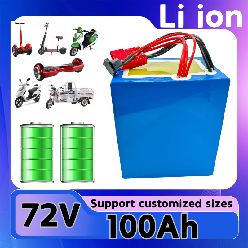 XNY 72V 100Ah литий-ионный аккумулятор со встроенным зарядным устройством BMS для велосипеда, скутера, трехколесного велосипеда, мотоцикла - 100A 220A 340A
XNY 72V 100Ah литий-ионный аккумулятор со встроенным зарядным устройством BMS для велосипеда, скутера, трехколесного велосипеда, мотоцикла - 100A 220A 340A