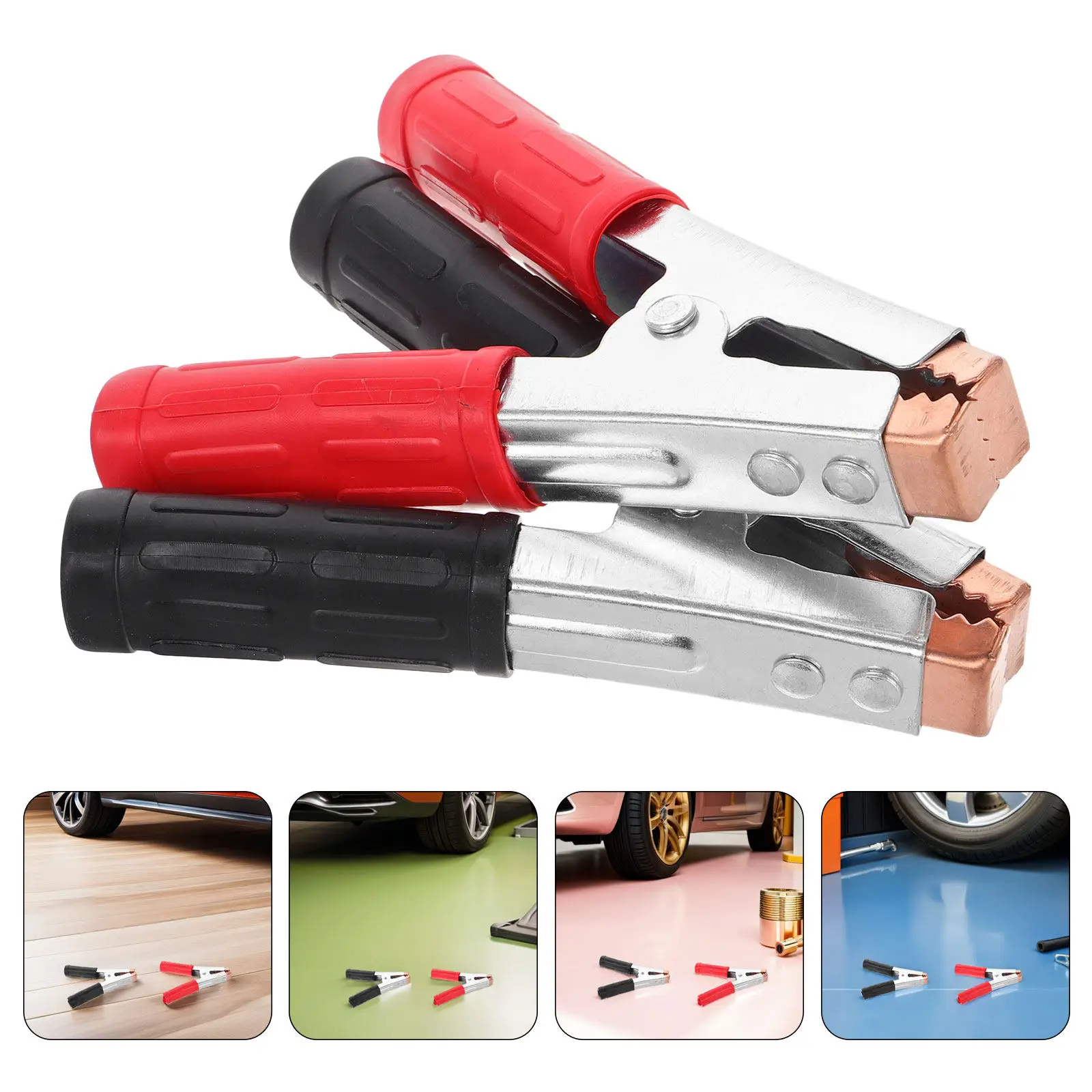 6Pcs Copper Coated Insulated Alligator Clips Heavy Duty Battery Clamps Automotive Electrical Test Clips Replacement Crocodile
6Pcs Copper Coated Insulated Alligator Clips Heavy Duty Battery Clamps Automotive Electrical Test Clips Replacement Crocodile