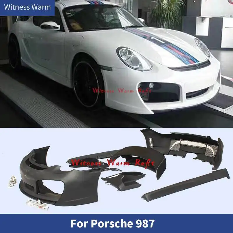 FRP Неокрашенный комплект кузова, передний бампер, задний бампер, боковые юбки, фартук, спойлер заднего крыла для Porsche Cayman 987 05-12
FRP Неокрашенный комплект кузова, передний бампер, задний бампер, боковые юбки, фартук, спойлер заднего крыла для Porsche Cayman 987 05-12