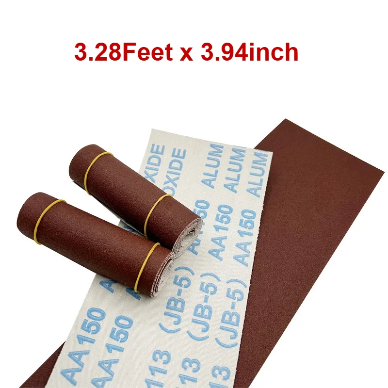 3.28ft x 3.94in Emery Cloth Roll, Wet/Dry, for Wood, Metal, Auto. Flexible & Durable.
3.28ft x 3.94in Emery Cloth Roll, Wet/Dry, for Wood, Metal, Auto. Flexible & Durable.